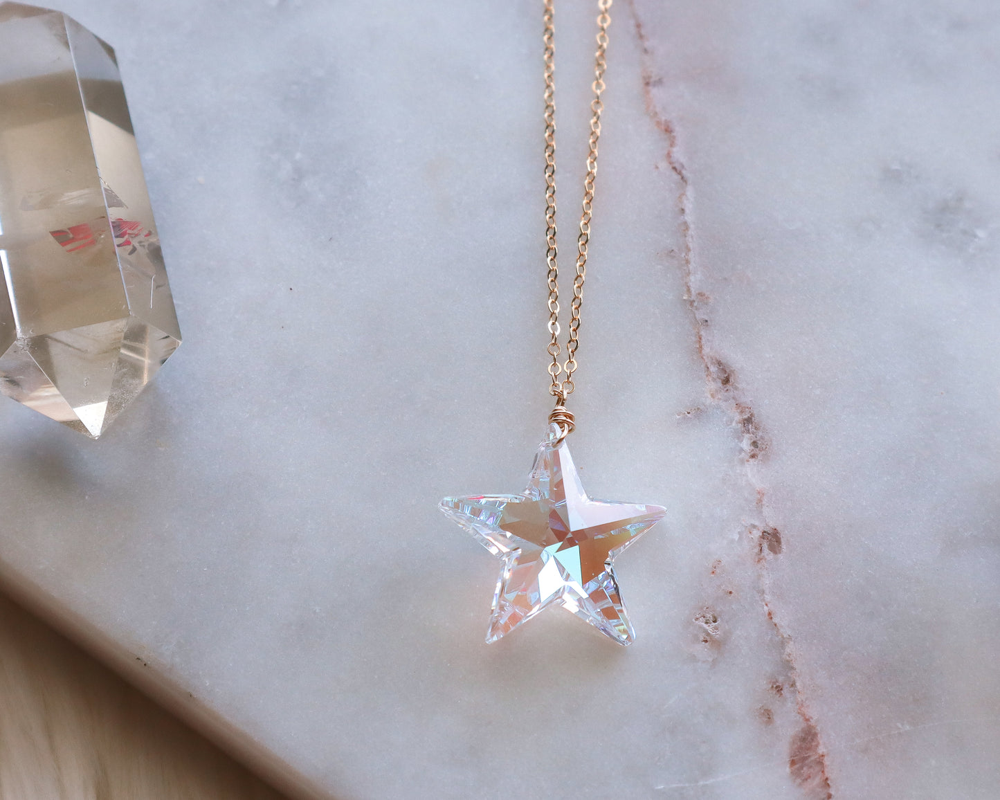 Aurora Borealis Swarovski Star | Choose your metal