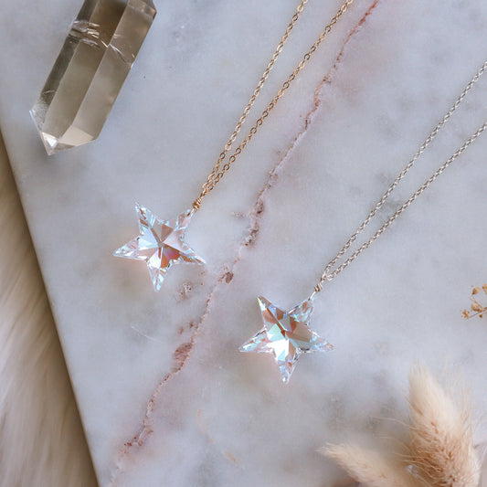 Aurora Borealis Swarovski Star | Choose your metal