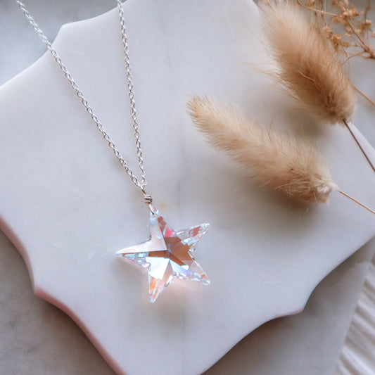 Aurora Borealis Swarovski Star | Choose your metal