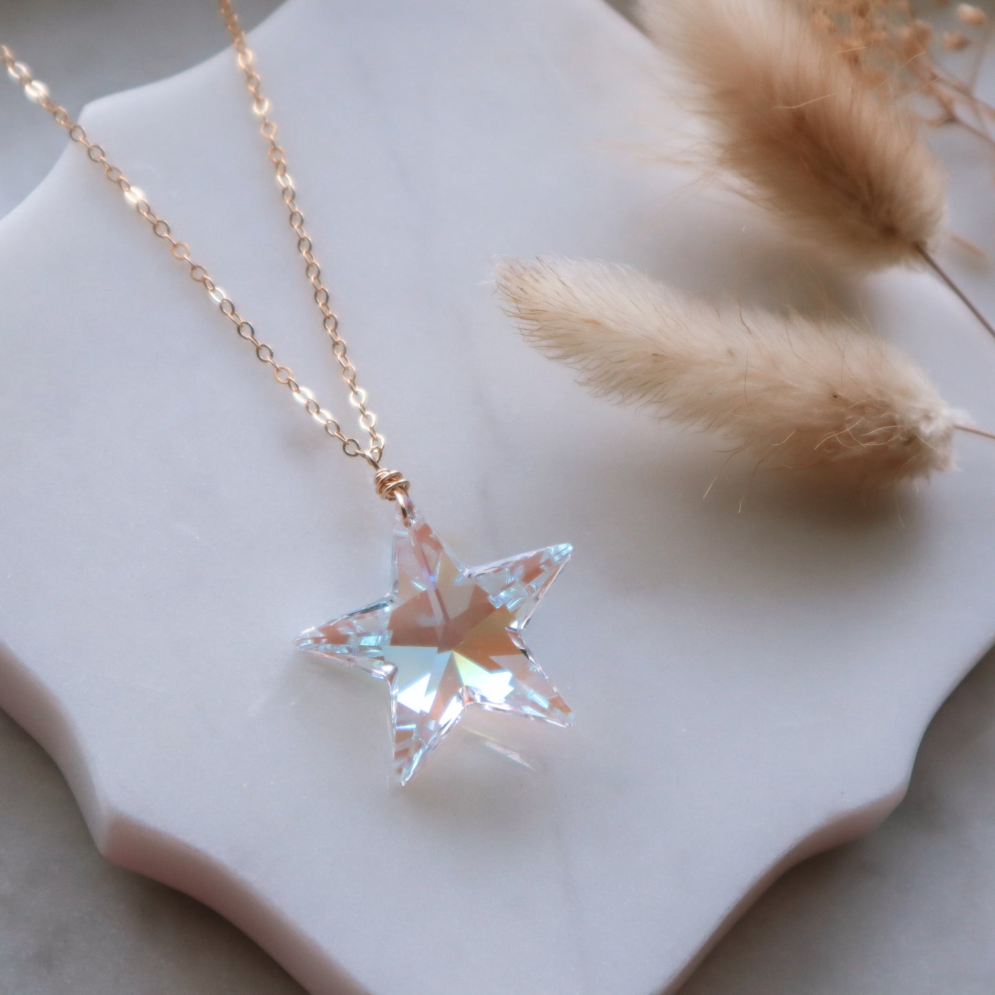 Aurora Borealis Swarovski Star | Choose your metal