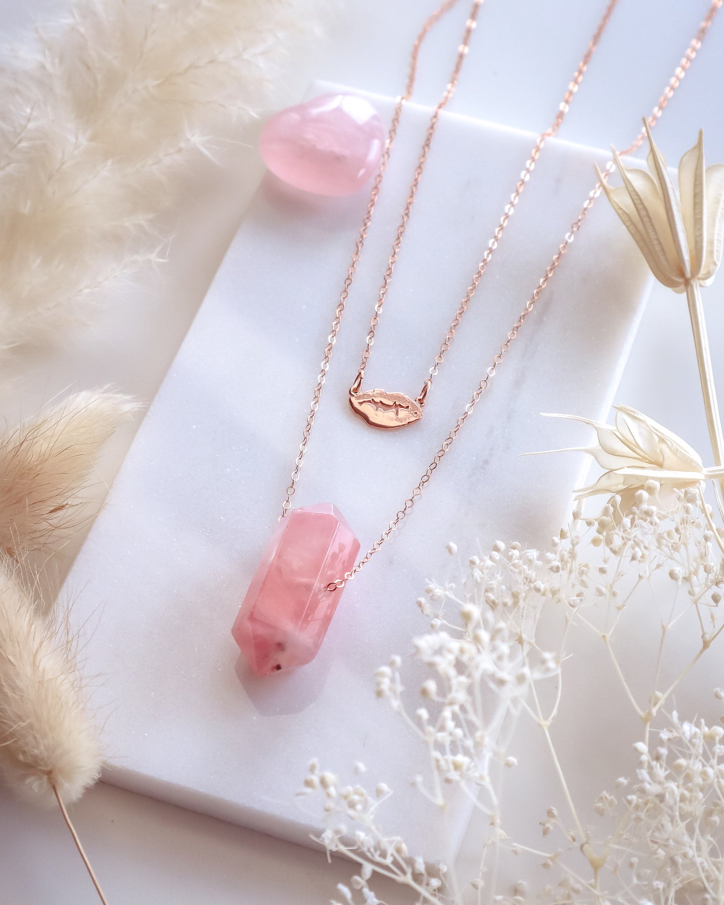 Love Smooch Necklace Set | Rose Gold