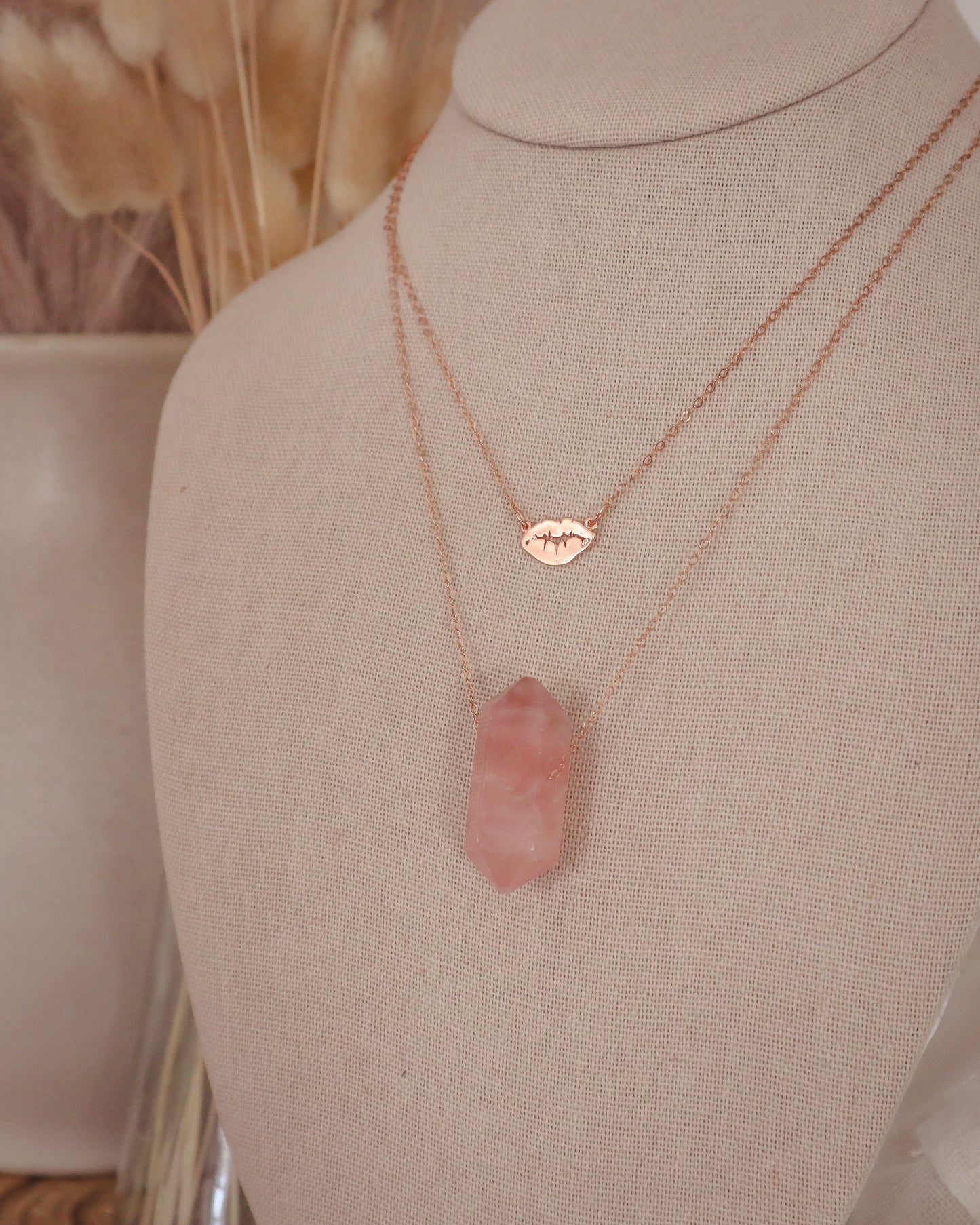 Love Smooch Necklace Set | Rose Gold