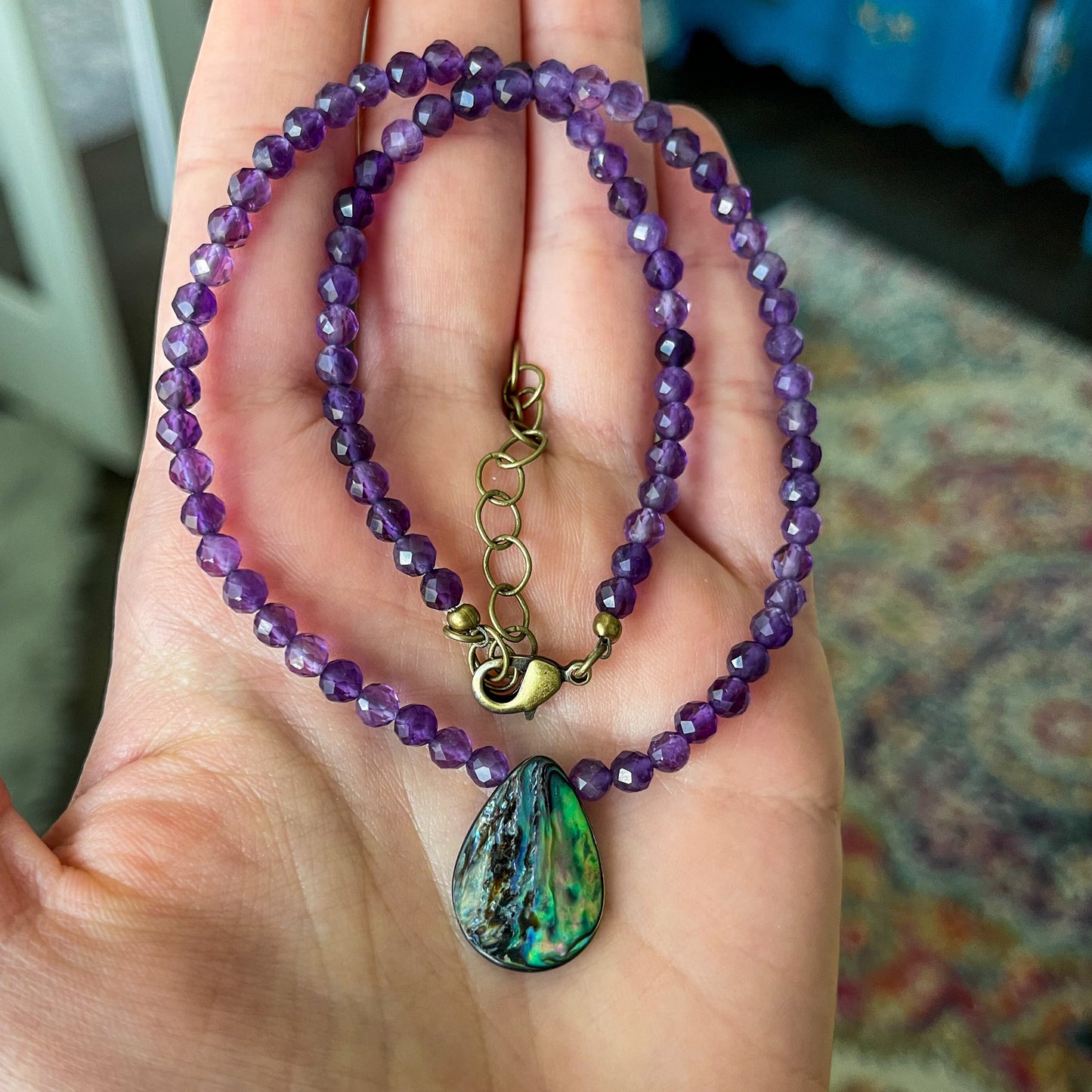 Amethyst Abalone Necklaces