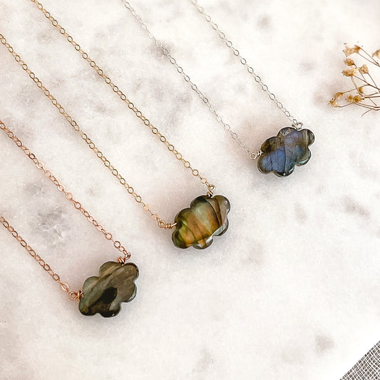 Storm Cloud Necklace | Choose your length and metal