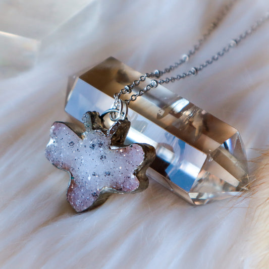 Druzy Bee Necklace | EBxAMC Collaboration