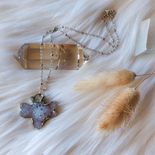 Druzy Bee Necklace | EBxAMC Collaboration