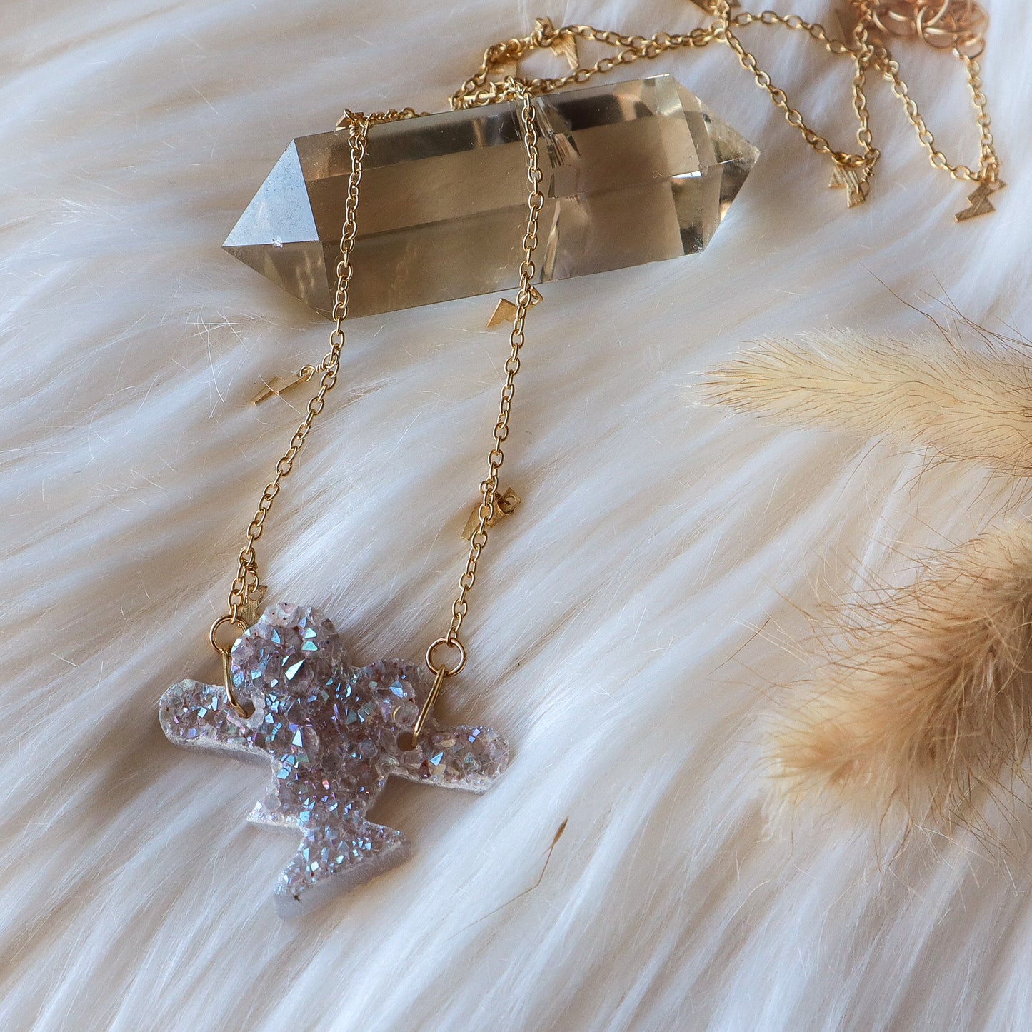 Cosmic Thunder | Aura Lightning Cloud Necklace A