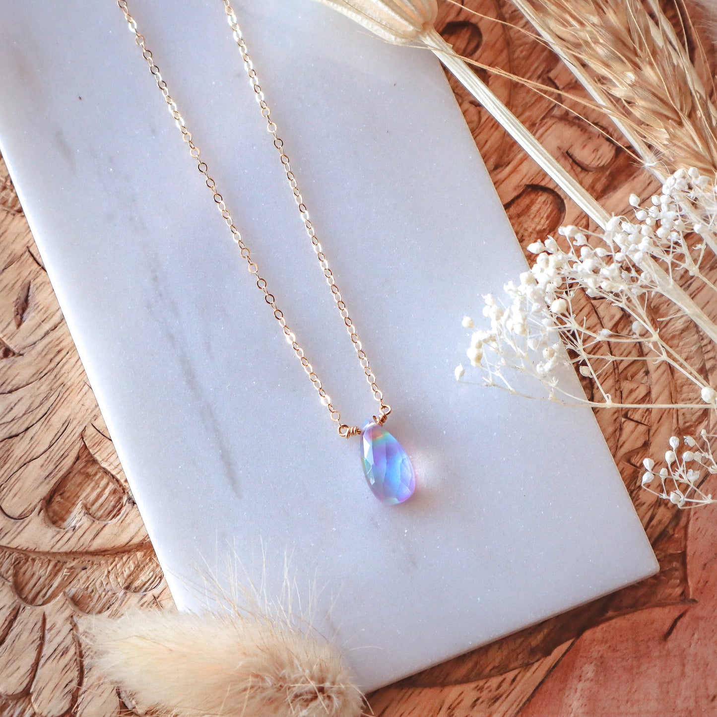 Aurora Opal Necklace | Choose Your Chain