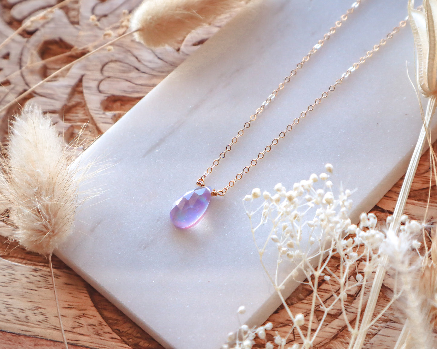 Aurora Opal Necklace | Choose Your Chain