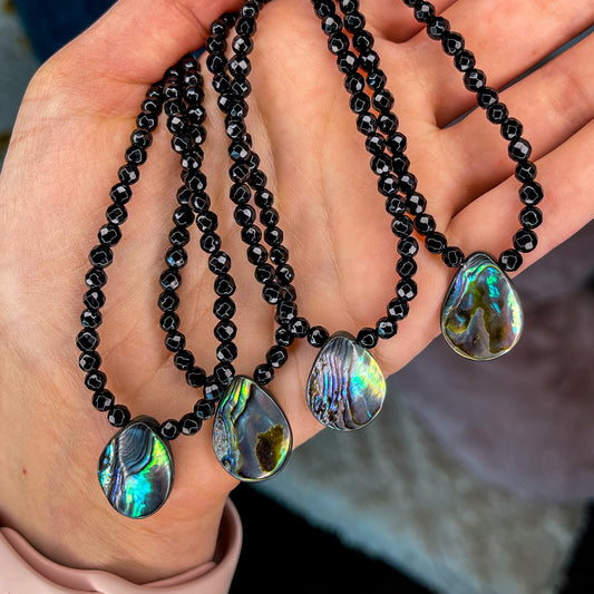 Onyx Abalone Necklaces